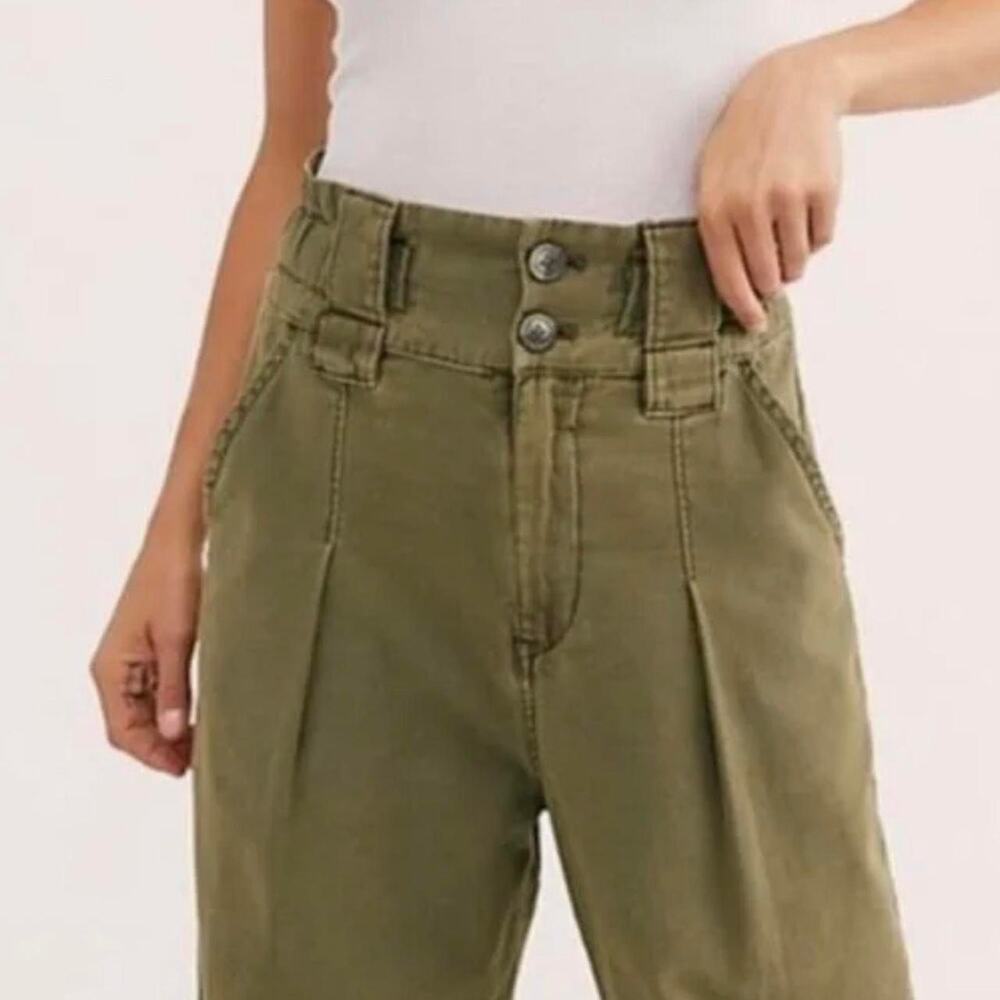 Free people one way paperbag crop pants